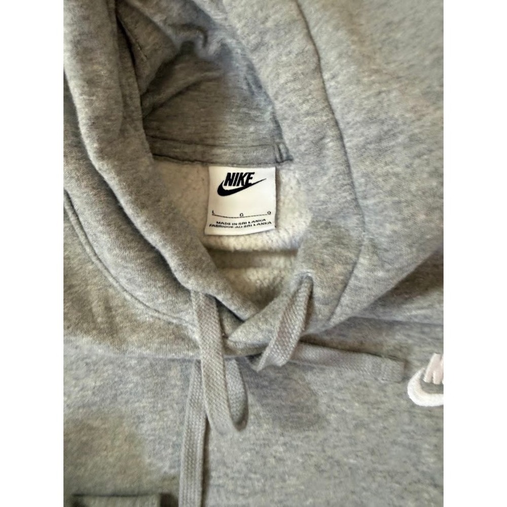 Nike Sportswear Club Fleece Hoodie Gray BV2654-063 Mens Large - Picture 3 of 7